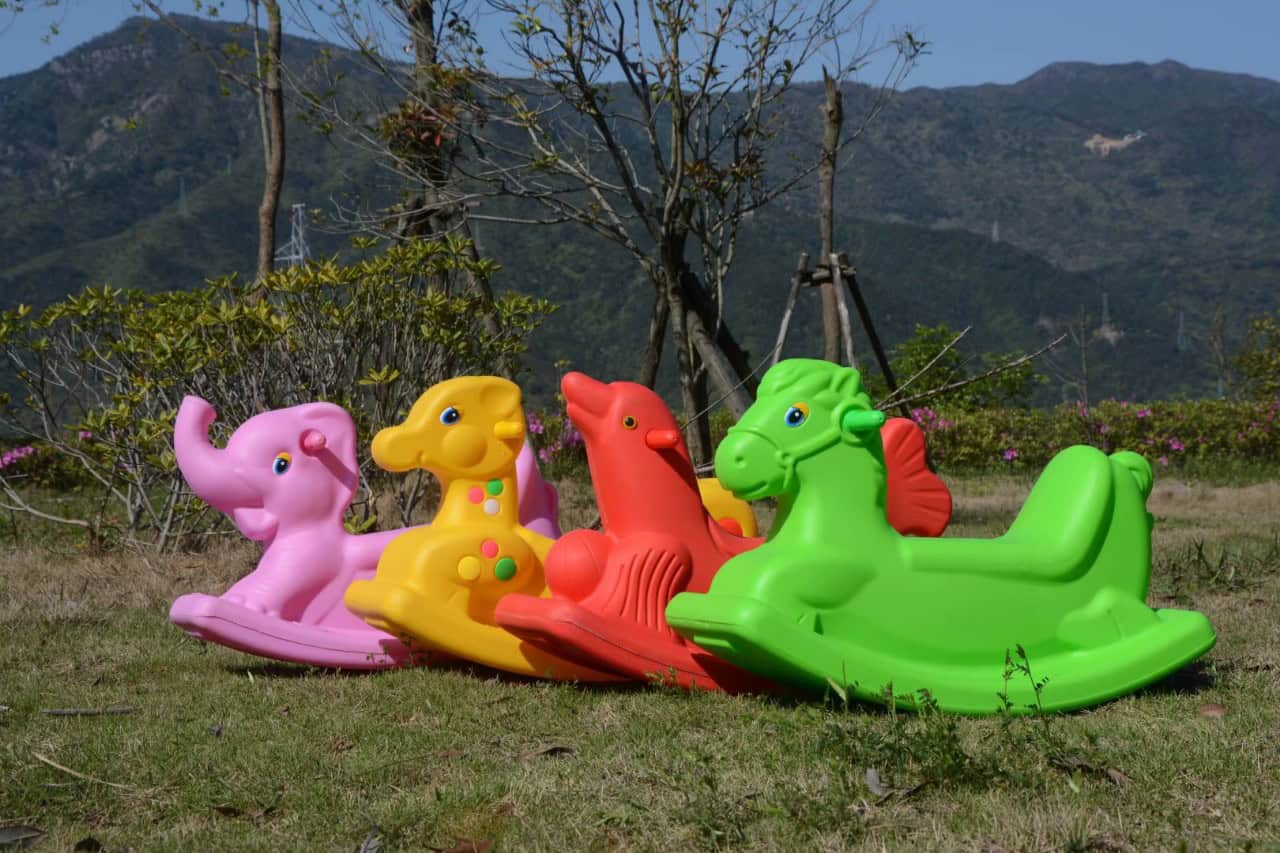 bap benh ghep 2 mau 3 "Bập bênh nhựa cho bé ZK169-3 con Hưu"
